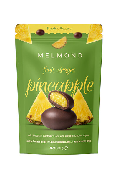 Melmond Sütlü Çikolata Kaplı İnfüze Edilmiş Ananas Draje