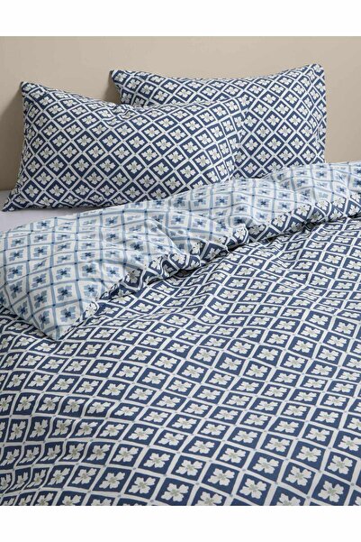 Marks & Spencer Pamuk Karışımlı Geometrik Desenli Nevresim Seti