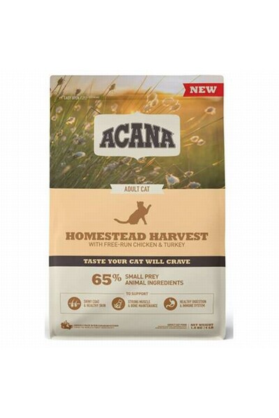 Acana Homestead Harvest Tavuklu ve Hindili Yetişkin Kedi Maması 1,8 Kg