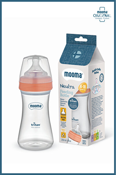MOOMA Neutra Doğal Tepkili Antikolik Tritan™ Biberon 250ml 6-18 Ay Orta Akış ...