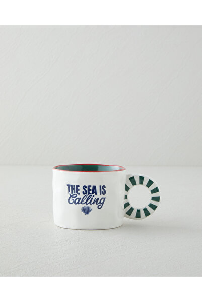 English Home Mariner Parade New Bone China Kupa 260 ml Mavi - Kırmızı -Yeşil