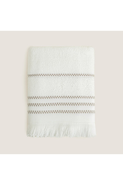 Chakra Natura Bamboo Face Towel 50X90 cm White