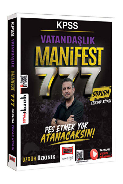 Yargı Yayınları KPSS Vatandaşlık Manifest Serisi 777 Soruda Tamamı Video Çözü...