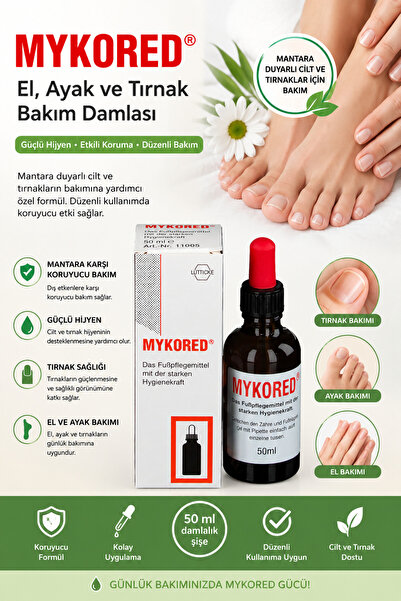 Mykored Tırnak Bakım Seti | Tırnak Bakım Yağı 13 ml + El Ayak ve Tırnak Bakım Damlası 50 ml | 2'li Bakım Paketi