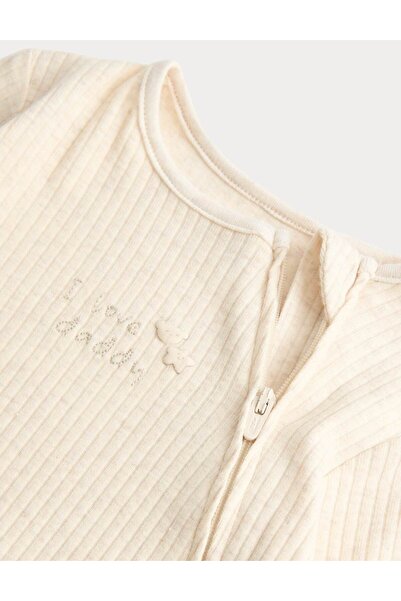 Marks & Spencer Pamuk Karışımlı “I Love Daddy” Bebek Tulum (0–12 Ay)