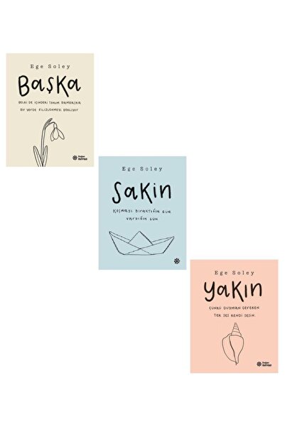Doğan Novus Başka + Yakın + Sakin 3 Kitap Ege Soley Seti