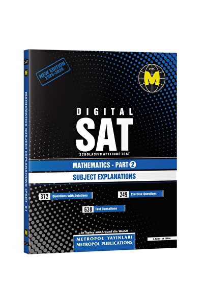Metropol Yayınları DIGITAL SAT MATHEMATICS - PART 2 (NEW EDITION)(SUBJECT EXP...