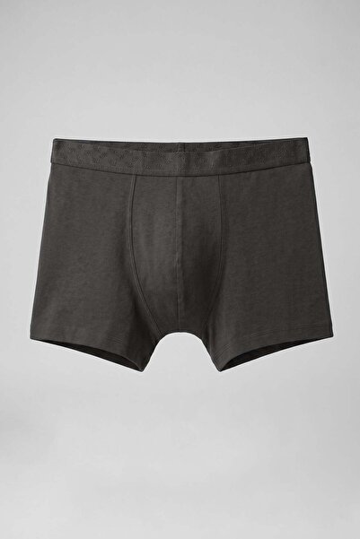 ablukaonline Erkek Pamuklu Modal Lastikli Boxer Füme