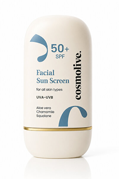 Cosmolive Güneş Kremi | %100 Doğal | Mineralli | Yüz | Spf 50 | Yağlı - Kuru ...