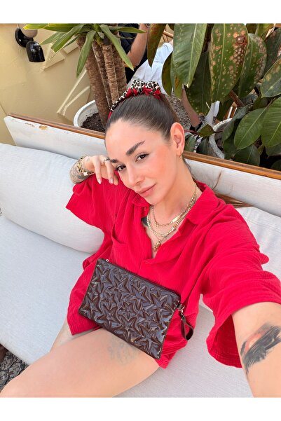 BUTİKOLEA Trend Yıldız Desenli Clutch Çanta