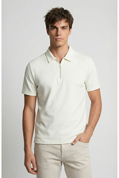 Network Ekru Polo T-Shirt
