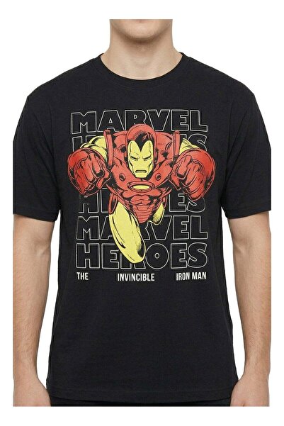 Marvel Men’s Iron Man Oversized Drop Shoulder Graphic T-Shirt