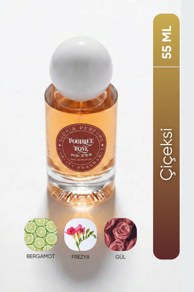 Gloria Perfume Poudree Rose 55 ml Edp Kadın Parfüm