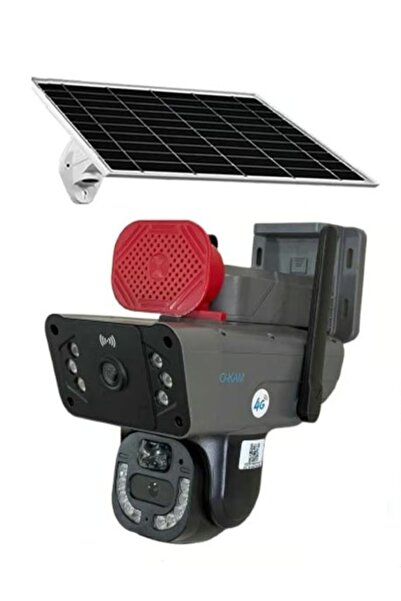 kendinalyap Sim Kartla Çalışan Yeni Kasa 4g 6mp Ptz Dual Lens Güneş Panelli S...