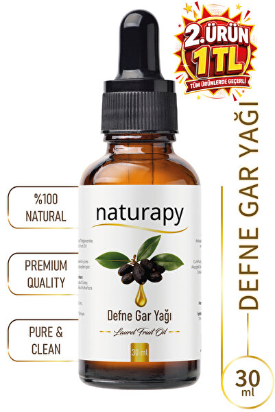 NATURAPY زيت بذور الغار (زيت ثمار الغار) زيت ثابت معصور على البارد 30 مل زجاج...