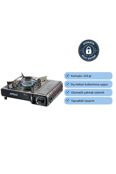 Aygaz MS-2500BS-1 FSD Kamp Tipi Alev Sönme Emniyetli Premium Kartuşlu Ocak