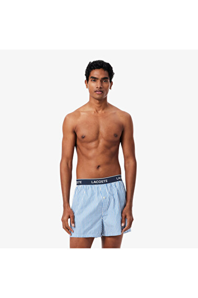 Lacoste Erkek 3'lü Mavi Boxer