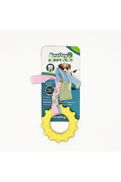 Eurodog Glblseme Puppy t Yellow Wheel Tooth (234316) Scratching Toy