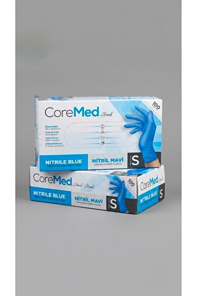Core Med Science AGRO-TEK Mavi nitril eldiven pudrasız 100’lü (S)