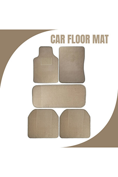 Generic Universal Grey 5-Piece Car Floor Mat Set Anti-Slip Durable Easy-Clean...