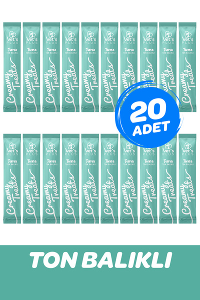 Vet's Plus Ton Balıklı Krema Kedi Ödül Maması 14gr (20 Adet)