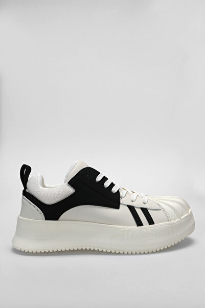 Lufian Pıers Erkek Deri Sneaker Ayakkabı Beyaz