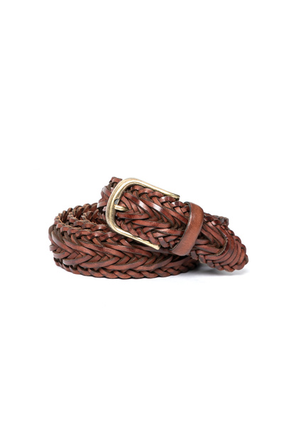 Lufian Kass Men's Knitted Belt Brown