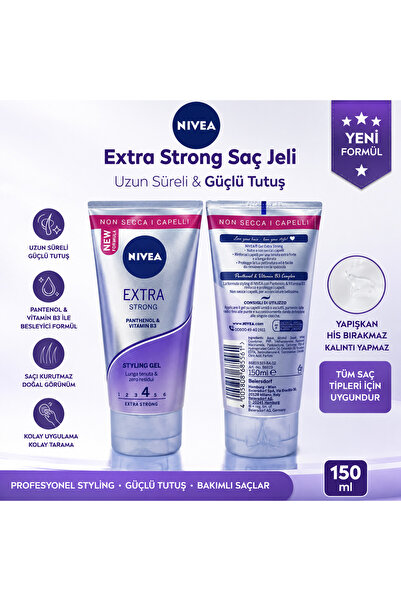 NIVEA STYLING JEL EKSTRA GÜÇLÜ SAÇ ŞEKİLLENDİRİCİ JÖLE 150 ML