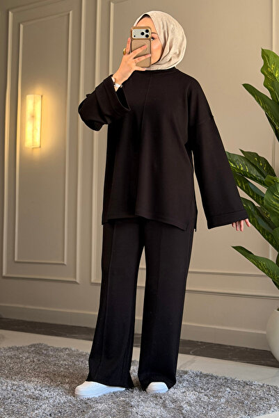Suede Style 6050 - Set de damă elegant, confortabil, din țesătură moale trico...