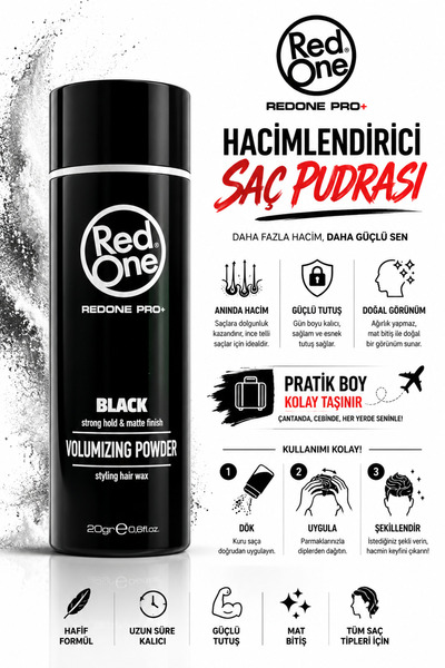 Redone Class beauty Redone Premium Siyah Toz Wax 20 Gr - Güçlü Tutuş & Doğal ...