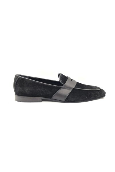 VEYİS USTA Classic Suede Black Men's Shoes