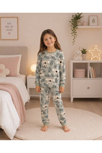 elmas kids Devojčin set od 100% pamuk delova koala Sa deznom antracit boje, z...