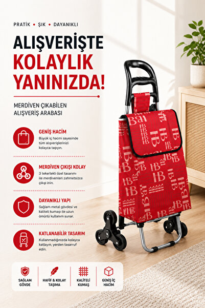 Vadi Merdiven Çıkabilen 3 Tekerlekli Su Geçirmez Çantalı Alüminyum Gövdeli Pa...