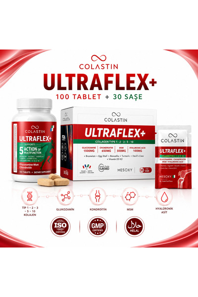 Colastin Ultraflex+ Tablets & Sachets Glucosamine Chondroitin Msm