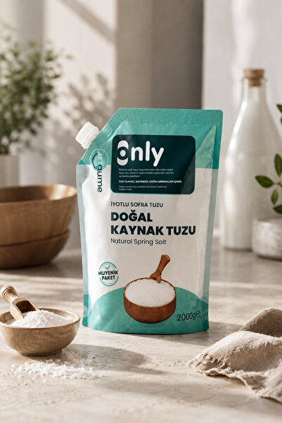 NETGURME Only İyotlu İnce Öğütülmüş Doğal Kaynak Tuzu Pratik Kapaklı Ambalaj ...