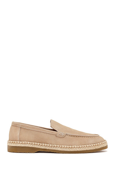 Derimod Men's Beige Suede Leather Casual Loafers 26Sfd828110
