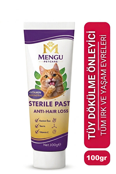 mengu petcare Kedi Malt Macunu 100 gr Taurinli Multivitamin Tüy Yumağı ve Kus...