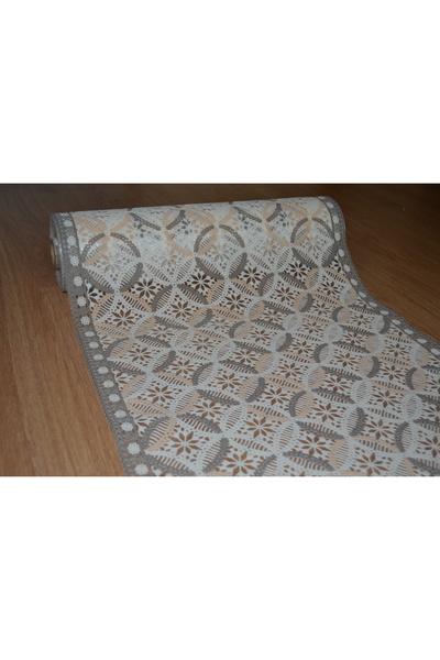 ERKSOLHOME PVC ŞEFFAF KAPLI KAYDIRMAZ DOLAP - RAF İÇİ DANTEL ÖRTÜ