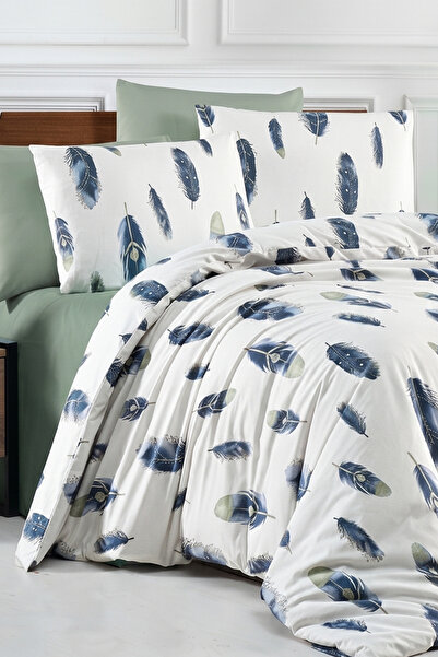 aytunç Cool 100% Cotton Single Fitted Duvet Cover Set 160X220 cm