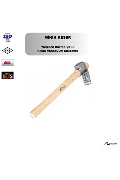 Sait Demirci Minik Keser, Ahşap Saplı Dövme Çelik Küçük Ebat Keser