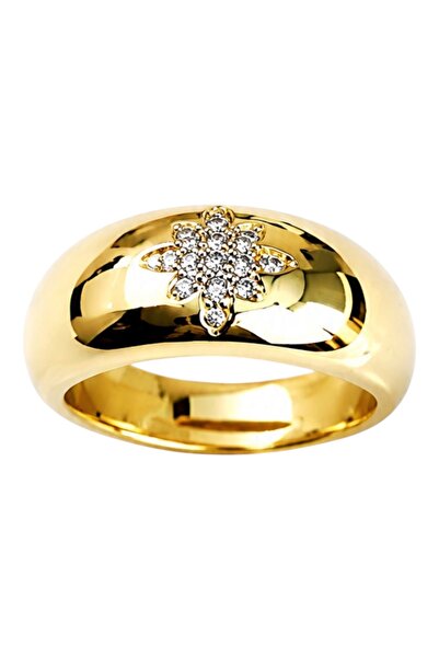 Store Diva Charm Star Embellished Curved Ring