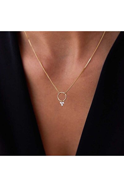 Cherry by Özkonak Üç Taşlı Choker Kolye