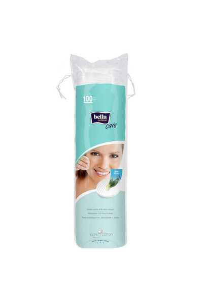 Bella 2 X Dischete cosmetice Cotton Care cu aloe, 100 buc