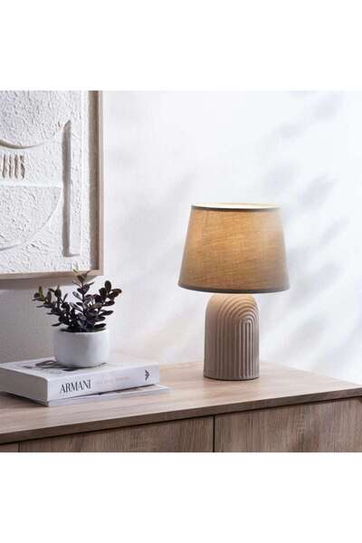 PAN HOME Akemi E14 Table Lamp Dia 23x34cm - Beige