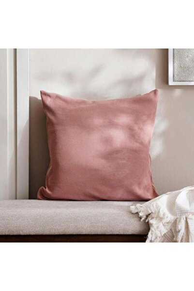 PAN HOME Soft Turkish Cotton Waffle Jersey Cushion Cover 50x50cm - Soft Blush