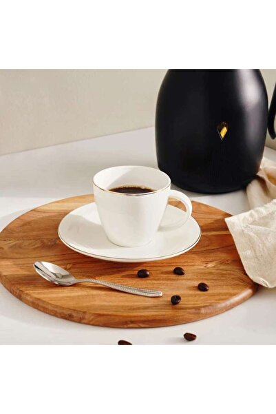 PAN HOME Athena Porcelain Tea Cup Saucer 220ml -white