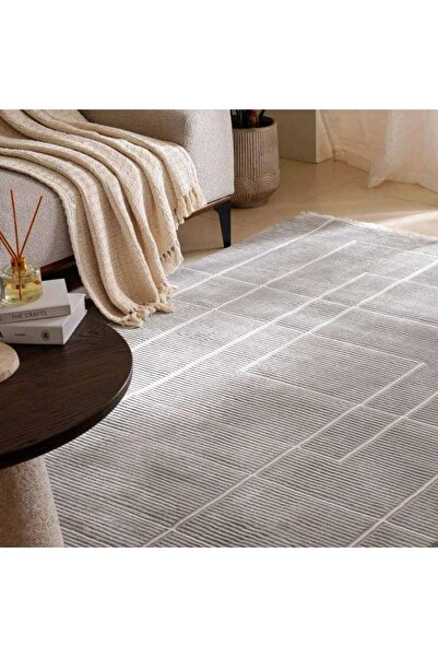 PAN HOME سجادة كروسباي 160x230 سم - فضي