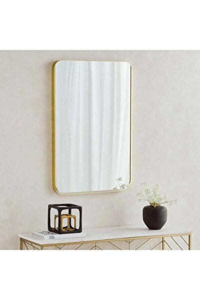 PAN HOME Stanley Metal Wall Mirror 60x90cm - Gold