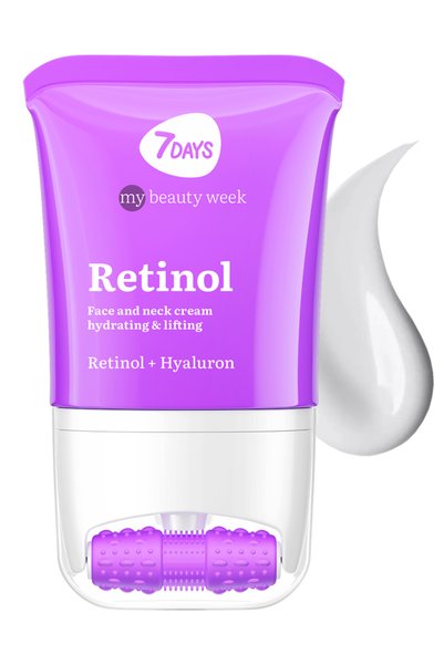 7DAYS MBW Cremă pentru față și gât cu masaj, Concentrat anti-îmbătrânire și lifting, Retinol 80ml