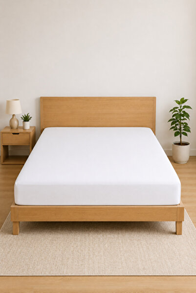 Elovias 100% Cotton Combed Elastic Bed Sheet 145 Gr Heavy Weight Fabric |   S...